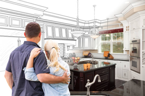 Professional Kitchen Island Installation technician working in Pease, MN